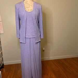 NWT- ALEX EVENINGS VINTAGE CELEBRATION 3-PIECE PANTS SET BY ALEX EVENINGS